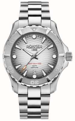 Roamer Hommes | mer profonde 200 | cadran argenté | bracelet en acier inoxydable 860833 41 15 70