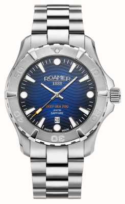 Roamer Hommes | mer profonde 200 | cadran bleu | bracelet en acier inoxydable 860833 41 45 70
