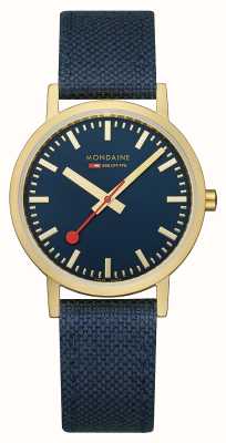 Mondaine Classique |36mm | cadran bleu | bracelet bleu A660.30314.40SBQ