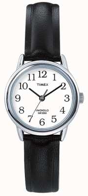 Timex Bracelet en cuir noir d'origine facile à lire T20441