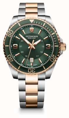 Victorinox Maverick grande montre bicolore cadran vert 242008
