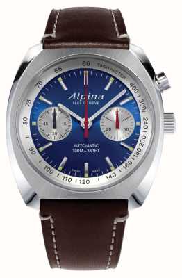 Alpina Startimer pilot heritage chronographe bleu AL-727LNS4H6