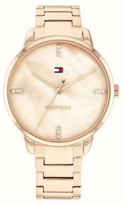 Tommy Hilfiger Paige femme | cadran nacre | bracelet en acier inoxydable or rose 1782545