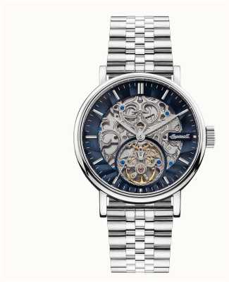 Ingersoll Les charles | automatique | cadran squelette bleu | bracelet en acier inoxydable I05807