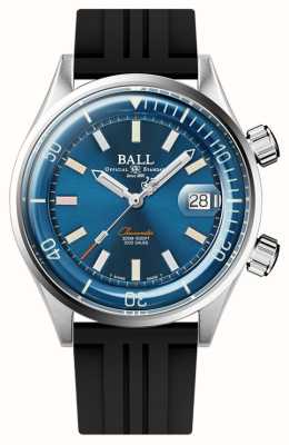 Ball Watch Company Engineer master ii plongeur chronomètre 42mm cadran bleu bracelet caoutchouc noir DM2280A-P1C-BER