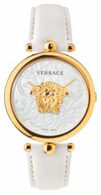 Versace Palais empire | cadran blanc | bracelet en cuir blanc VECO01320