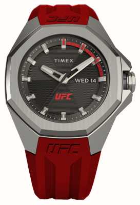 Timex x UFC Cadran Pro noir / bracelet silicone rouge TW2V57500