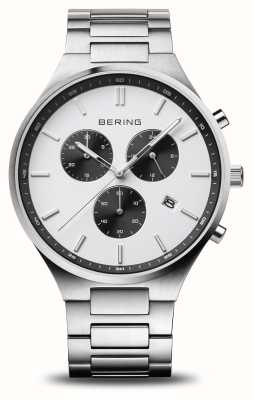 Bering Titan Chrono | cadran blanc | bracelet en titane 11743-704