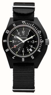 Marathon Navigateur de pilote | rendez-vous | cadran noir | bracelet nato noir WW194013BK-0104