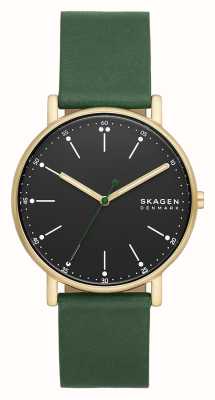 Skagen Montre à trois aiguilles Signatur en cuir persistant SKW6861