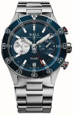 Ball Watch Company Roadmaster m édition limitée chronographe (41mm) cadran bleu / acier inoxydable DC3180C-S2CJ-BE