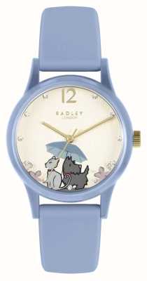 Radley Regardez-le | cadran or | bracelet en silicone bleu RY21510