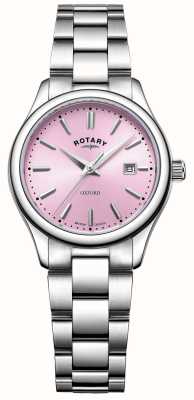 Rotary Richelieu femme | cadran rose | bracelet en acier inoxydable LB05092/76