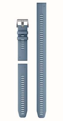 Garmin Bracelet de montre Quickfit® 22 seul - silicone bleu ouragan (ensemble de plongée 3 pièces) 010-13113-01