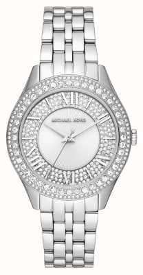 Michael Kors harlowe femme | cadran serti de cristaux | bracelet en acier inoxydable MK4708
