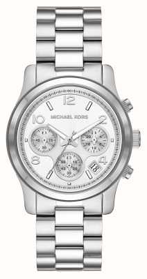 Michael Kors Défilé femme | cadran chrono argenté | bracelet en acier inoxydable MK7325