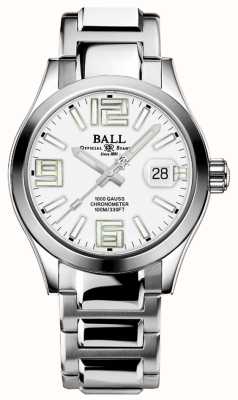 Ball Watch Company Légende de l'ingénieur iii | 40mm | cadran blanc | bracelet en acier inoxydable | arc-en-ciel NM9016C-S7C-WHR