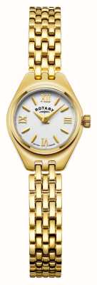 Rotary Balmoral | cadran blanc | bracelet en acier inoxydable doré LB05128/70