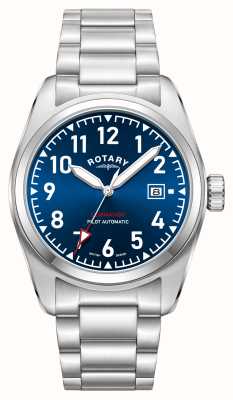 Rotary Commando | cadran bleu | bracelet en acier inoxydable GB05470/52