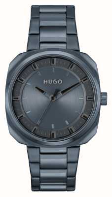 HUGO #strident pour hommes | cadran bleu | bracelet en acier inoxydable bleu 1530310