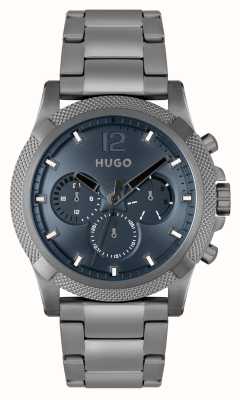 HUGO #impressionner pour hommes | cadran gris bleu | bracelet en acier inoxydable 1530298