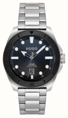 HUGO #visite homme | cadran bleu | bracelet en acier inoxydable 1530305
