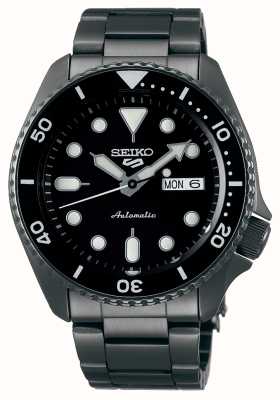 Seiko 5 sports | cadran noir | bracelet en acier inoxydable noir SRPD65K1