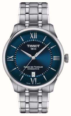 Tissot Chemin des tourelles | powermatic 80 | cadran bleu | bracelet en acier inoxydable T1398071104800