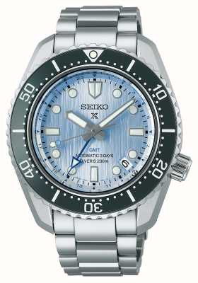 Seiko Prospex 'glacier blue' automatique traveller gmt bracelet en acier inoxydable édition limitée SPB385J1