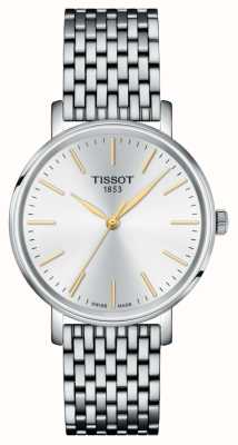 Tissot Everytime quartz lady (34mm) cadran argent / bracelet acier inoxydable T1432101101101