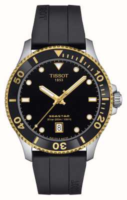 Tissot Seastar 1000 | cadran noir | bracelet en caoutchouc noir T1204102705100