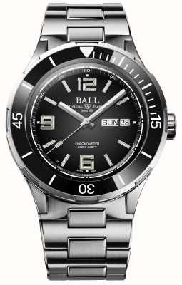 Ball Watch Company Roadmaster archange chronomètre jour/date (40mm) cadran noir / acier inoxydable DM3030B-S12CJ-BK