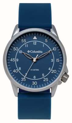 Columbia Cadran bleu quartz Viewmont / silicone noir CSS15-002