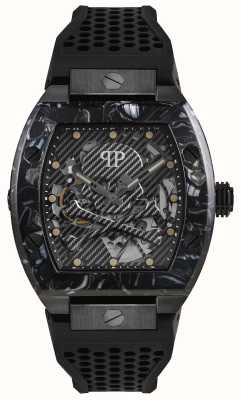 Philipp Plein Le $keleton high-conic automatique cadran noir / bracelet noir PWBAA0221