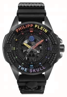 Philipp Plein Le $kull high-conic cadran noir / bracelet noir PWAAA0621