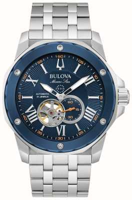 Bulova Etoile marine homme | automatique | cadran bleu | bracelet en acier inoxydable 98A302