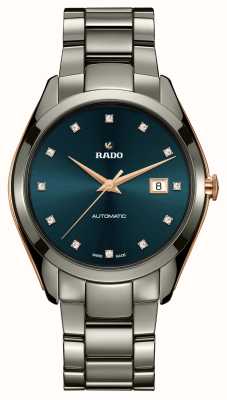 RADO Cadran hyperchrome automatique diamants (42mm) turquoise foncé / céramique high-tech plasma R32256712