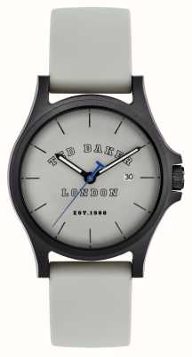 Ted Baker Cadran gris irby homme bracelet silicone gris BKPIRS303