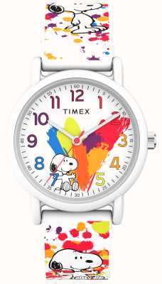 Timex Peanuts x color rush snoopy coeur arc-en-ciel TW2V77600