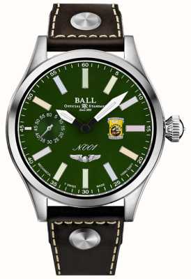 Ball Watch Company Engineer master ii doolittle raiders (46mm) cadran vert marqueurs arc-en-ciel / bracelet en cuir marron NM2638C-L1-GR
