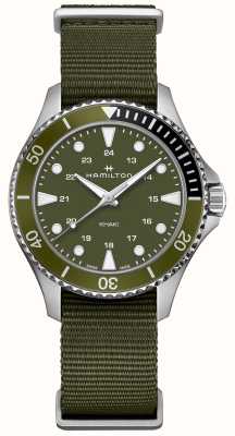 Hamilton Quartz scuba marine kaki (37mm) cadran vert / nato vert H82241961