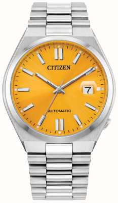 Citizen Tsuyosa automatique (40mm) cadran jaune soleillé / acier inoxydable NJ0150-56Z