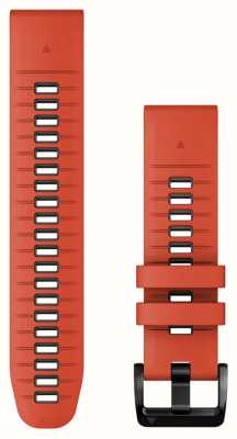 Garmin Bracelet Quickfit 22 mm uniquement rouge flamme/silicone graphite 010-13280-04