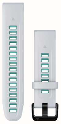 Garmin Bracelet Quickfit® 20 uniquement pierre blanche/silicone aqua 010-13279-07