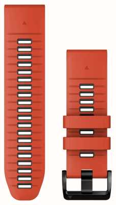 Garmin Bracelet Quickfit® 26 uniquement rouge flamme/silicone graphite 010-13281-04