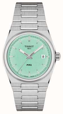 Tissot Prx quartz (35mm) cadran vert menthe / acier inoxydable T1372101109100
