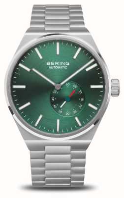 Bering Cadran vert automatique (41 mm) pour homme / bracelet en acier inoxydable 19441-708