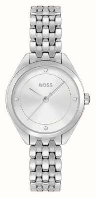 BOSS Mae (30 mm) cadran argenté / bracelet en acier inoxydable 1502722