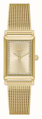 Lacoste Cadran doré Catherine (20,7 mm) / bracelet en maille d'acier doré 2001315