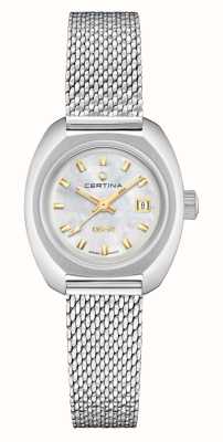 Certina Montre femme ds-2 lady powermatic 80 (27,5 mm) cadran nacre / bracelet maille acier inoxydable C0242071111100
